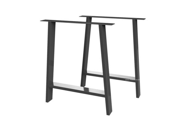 Pair Of Industial Steel A Shaped Dining Table/Desk Bench Legs By Stoaked - Customisable - image 1