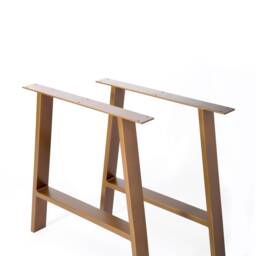 Pair Of Industial Steel A Shaped Dining Table/Desk Bench Legs By Stoaked - Customisable - thumbnail 2
