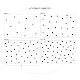 Polka Dots 9.5cm - Vinyl Wall Decals 3.8 Inches Large Round Spots Circles Stickers Baby Boys Girls Nursery Kids Room D??cor - thumbnail 2