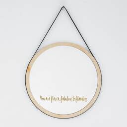 You Are Fierce, Fabulous & Flawless Mirror Decal Wall Sticker, Bathroom Decor, Motivational Quote, Inspirational Phrase, Rose Gold Gift - thumbnail 1