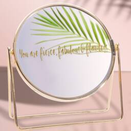 You Are Fierce, Fabulous & Flawless Mirror Decal Wall Sticker, Bathroom Decor, Motivational Quote, Inspirational Phrase, Rose Gold Gift - thumbnail 2