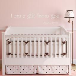 I Am A Gift Of God - Nursery Wall Decal Baby Vinyl Quotes Bible Verse Religious Words- 007 - thumbnail 2