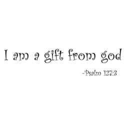 I Am A Gift Of God - Nursery Wall Decal Baby Vinyl Quotes Bible Verse Religious Words- 007 - thumbnail 3