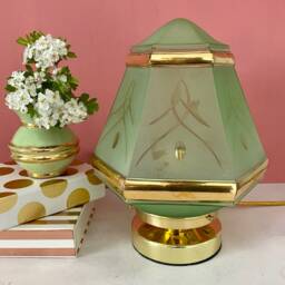 Vintage Art Deco Globe Table Lamp - thumbnail 2