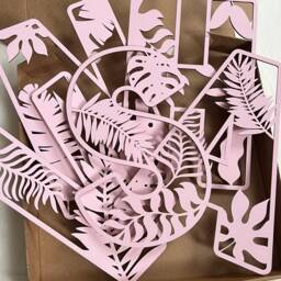 Tropical Name Sign - Leaf Letters- Personalised Custom Decor Safari Theme Wall Art Jungle Themed - thumbnail 3