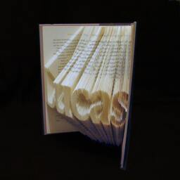 Lucas 5 Letter Names Folded-Book Art Sculpture - thumbnail 3