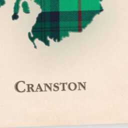 Clan Cranston Scottish Tartan Map - Of Scotland Family Wall Decor, Ready To Hang - thumbnail 4