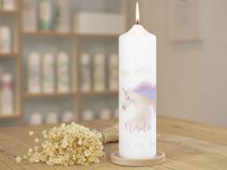 Unicorn Birthday Candle - Rosalie A Girl's Dream - thumbnail 1