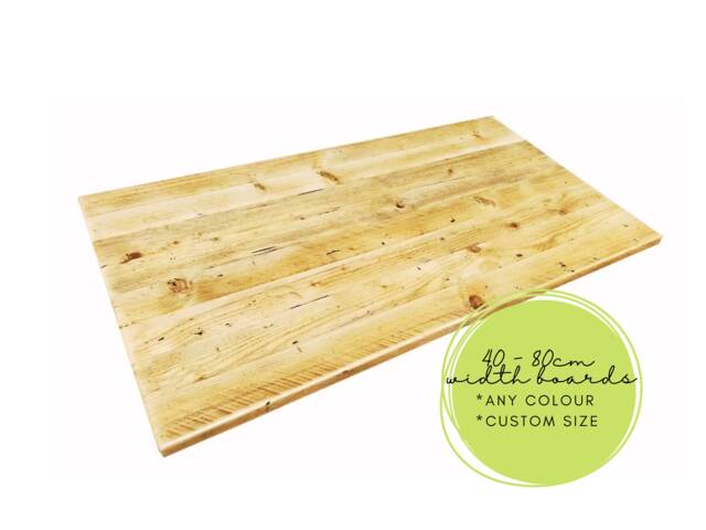 Diy, Rectangular Dining Table Top, Desk Bench Solid Pine Top Only - image 1