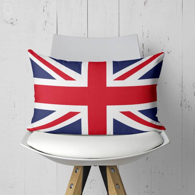 Union Jack Pillow Cover - Double Sided Suede, United Kingdom Flag - image 1