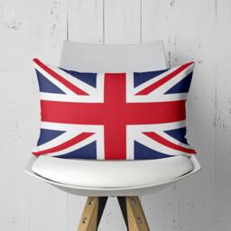 Union Jack Pillow Cover - Double Sided Suede, United Kingdom Flag - thumbnail 1