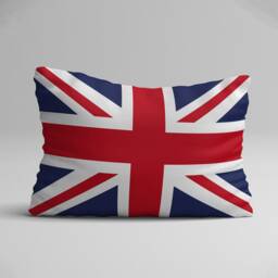 Union Jack Pillow Cover - Double Sided Suede, United Kingdom Flag - thumbnail 2