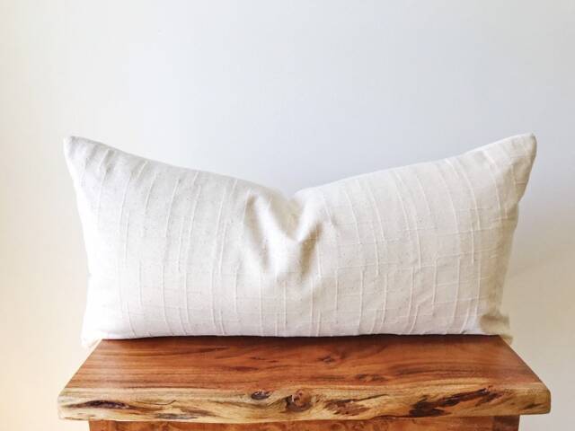 Harper Rectangular Pillow Cover - 12 X 24 Lumbar Case Chiang Mai Boho Decor Housewarming Gift Tribal Cov - image 1