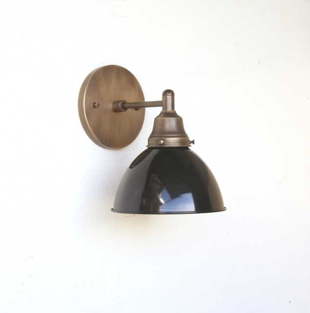 Brass Wall Sconce - Light With Shade - Minimal Sconce Light, Ul Listed, No.0383 - image 1