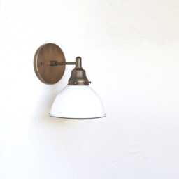 Brass Wall Sconce - Light With Shade - Minimal Sconce Light, Ul Listed, No.0383 - thumbnail 2