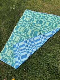 Handwoven Double Weave Blanket/Throw Baby Blanket/Lap Blanket 100% Soft Cotton. Ready To Ship - thumbnail 1