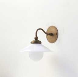 Bathroom Vanity Light, Wall Sconce Light With Brass Shade-Minimal 9.5 - thumbnail 1
