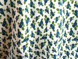 Curtain Panel Blue Blueberries White Green Leaves Modern Botanical House Decor Cafe Curtain Kitchen Valance , Table Linen Great Gift - thumbnail 1