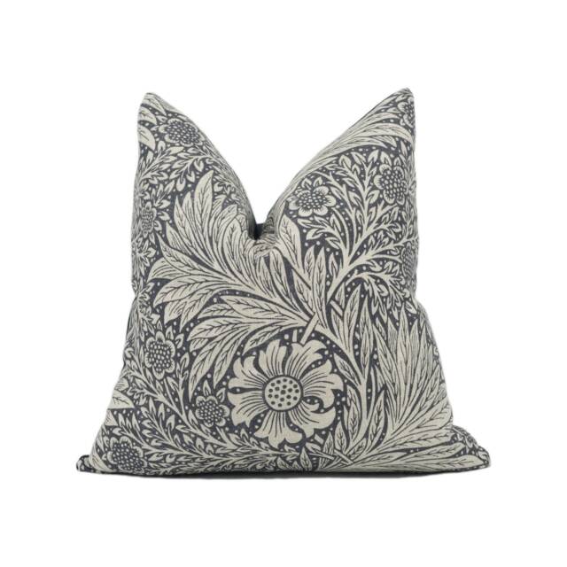 William Morris - Pure Marigold Black Ink Stunning Classic Monotone Cushion Cover Handmade Throw Pillow Designer Home D??cor - image 1