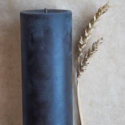 Rustic 100% Pure Beeswax Black Candles/Tall Natural Bee Swax Pillar Candles/Handmade Candles - thumbnail 3
