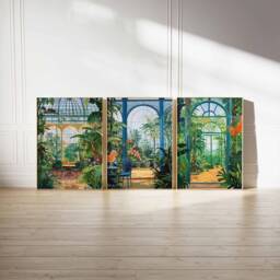 William Morris Set Of 3 Prints, Vintage Botanical Gardens Print, Kew Rousseau Wall Art, Floral Poster, Flower Art - thumbnail 1