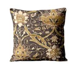 William Morris Montreal Cushion Cover Arts & Crafts Linen Pillow - thumbnail 1