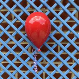 Handmade Ceramic Balloon Wall Decoration - Unique Home Decor Indoor & Outdoor All Weather Display Art - thumbnail 1