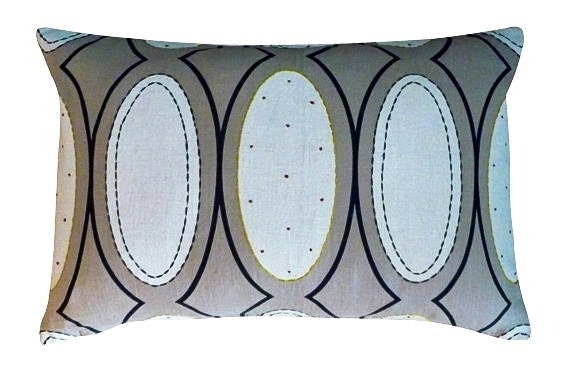Boussac - Beige Linen With White & Black Print
