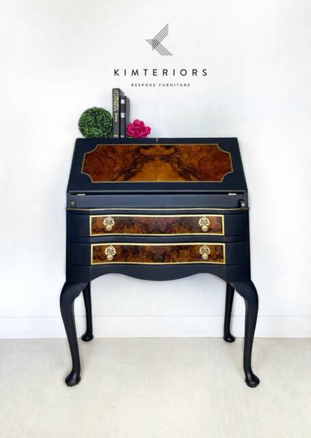 Writing Bureau/Desk in Blue - Sold Available To Commission - image 1