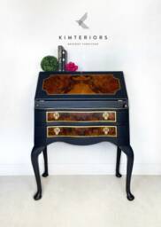 Writing Bureau/Desk in Blue - Sold Available To Commission