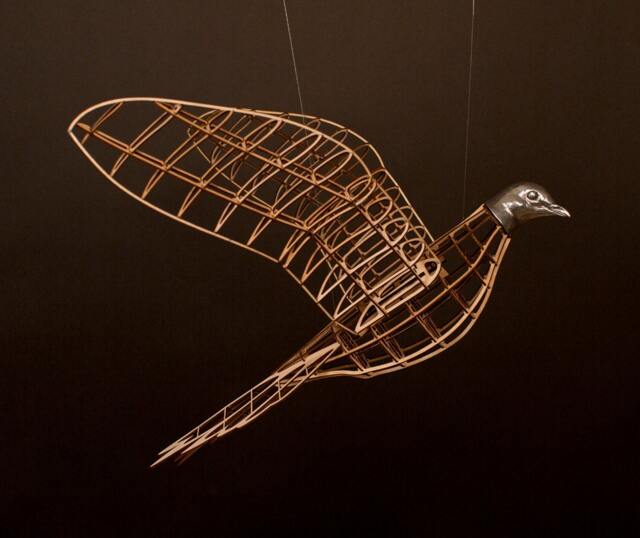 Passenger Pigeon Sculpture - One- Model Airplane Style Bird - image 1