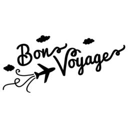 Bon Voyage Vinyl Wall Decal - Travel Quote Sticker - thumbnail 3