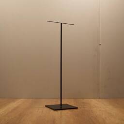 "30"" High T Style Metal Display Stand For Tribal Masks & Other Art Objects - 7x7" - thumbnail 2