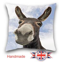 Donkey Cushion, Pillow, Choice Of Sizes, 12 To 26 Inch Handmade Cushion - thumbnail 1