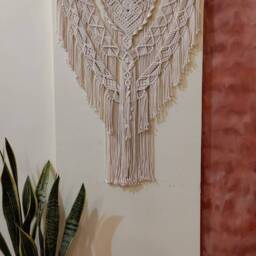 Large Macrame Wall Hanging Boho Tapestry Headboard, 34 - thumbnail 2
