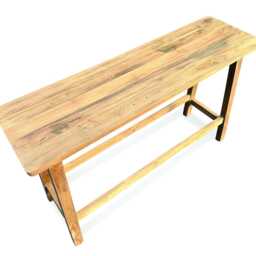 Reclaimed Teak Console Table 120cm Wide - thumbnail 2