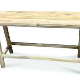 Reclaimed Teak Console Table 120cm Wide - thumbnail 3