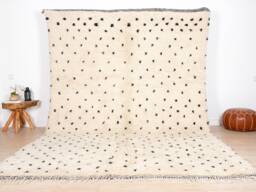 Authentic Moroccan Rug, Beni Ourain Rug 8x12 Ft - thumbnail 1