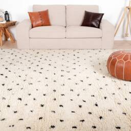 Authentic Moroccan Rug, Beni Ourain Rug 8x12 Ft - thumbnail 2