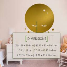 Nursery Wall Decal Goodnight Moon, Stars - Baby Room Decor - thumbnail 3