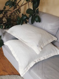 Oxford Home Decor Linen Pillow Covers, Bedroom Decor, Body Cover, Farmhouse Pillow, Throw Pillows, Floor Denim Bedding - thumbnail 1