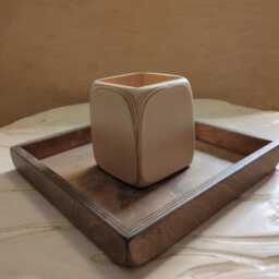 Handmade Plywood Desk Organizer Wooden Pencil Pot Holder, Storage, Office Accessories, Office Storage & Decoration Gift, Pencil Holder - thumbnail 4