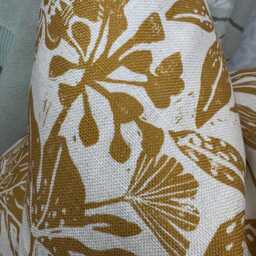 Japonica Print Linen Cushion Cover - John Lewis Fabric - thumbnail 2