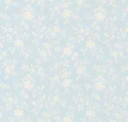 Vintage Floral Fitted Crib Sheet Blue Country Heritage Print - thumbnail 1