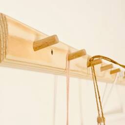 Handmade Wooden Peg Hanger Nursery Decor, Children's Room Storage - thumbnail 2