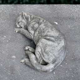 Garden Kitty Sculpture Concrete Cat Figurine Stone Kitten Statue Outdoor Pet Decoration Cement Ornament Kitty Lover Gift Animal Art - thumbnail 3