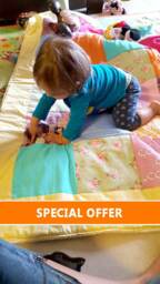 Personalized Photo Blanket. Baby Quilt.1Th Birthday Gift.custom Gift For Baby.baby For Toddlers.2nd - thumbnail 2
