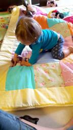 Personalized Photo Blanket. Baby Quilt.1Th Birthday Gift.custom Gift For Baby.baby For Toddlers.2nd - thumbnail 1
