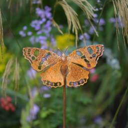British Butterfly Red Admiral, Metal Garden Art - thumbnail 2