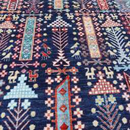 6'6x8'2 Ft Handmade Medallion Wool Rug, Mamluk New Design Area Afghan Farmhouse Luxury Bedroom Livingroom Office D??cor Carpet - thumbnail 3
